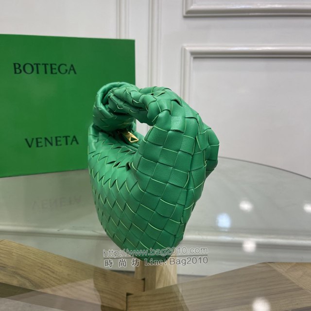 Bottega veneta高端女包 98080小號 寶緹嘉爆款jodie新版本2代編織打結圓形hobo包 BV經典款羊皮手工編織女包  gxz1253